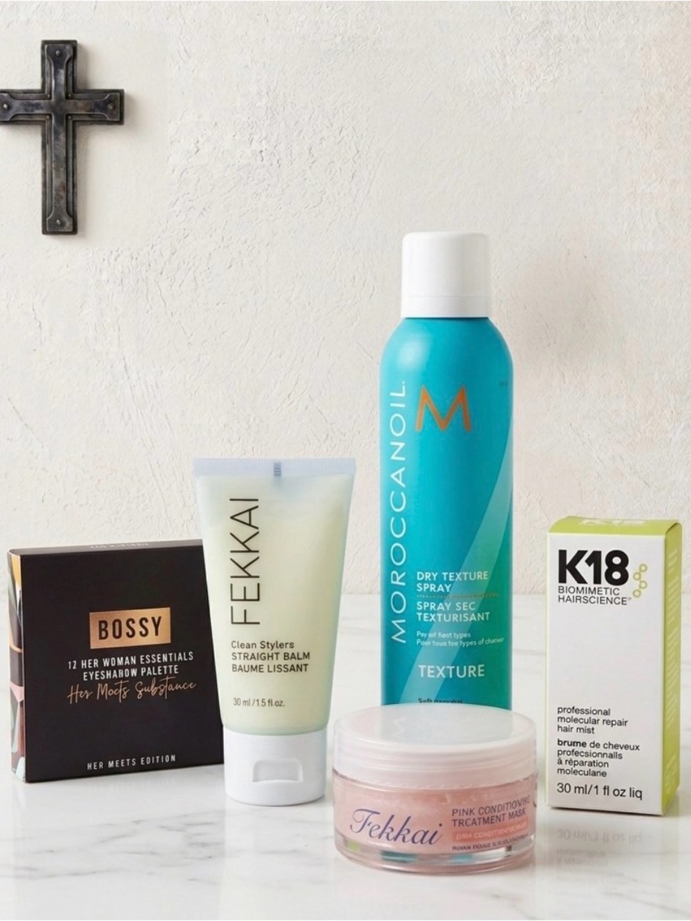 Luxury Head-To-Toe Glam Bundle (K18 Mist + Moroccanoil + Eyeshadow)